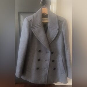Burberry Steel Gray Coat (S21) Size 6